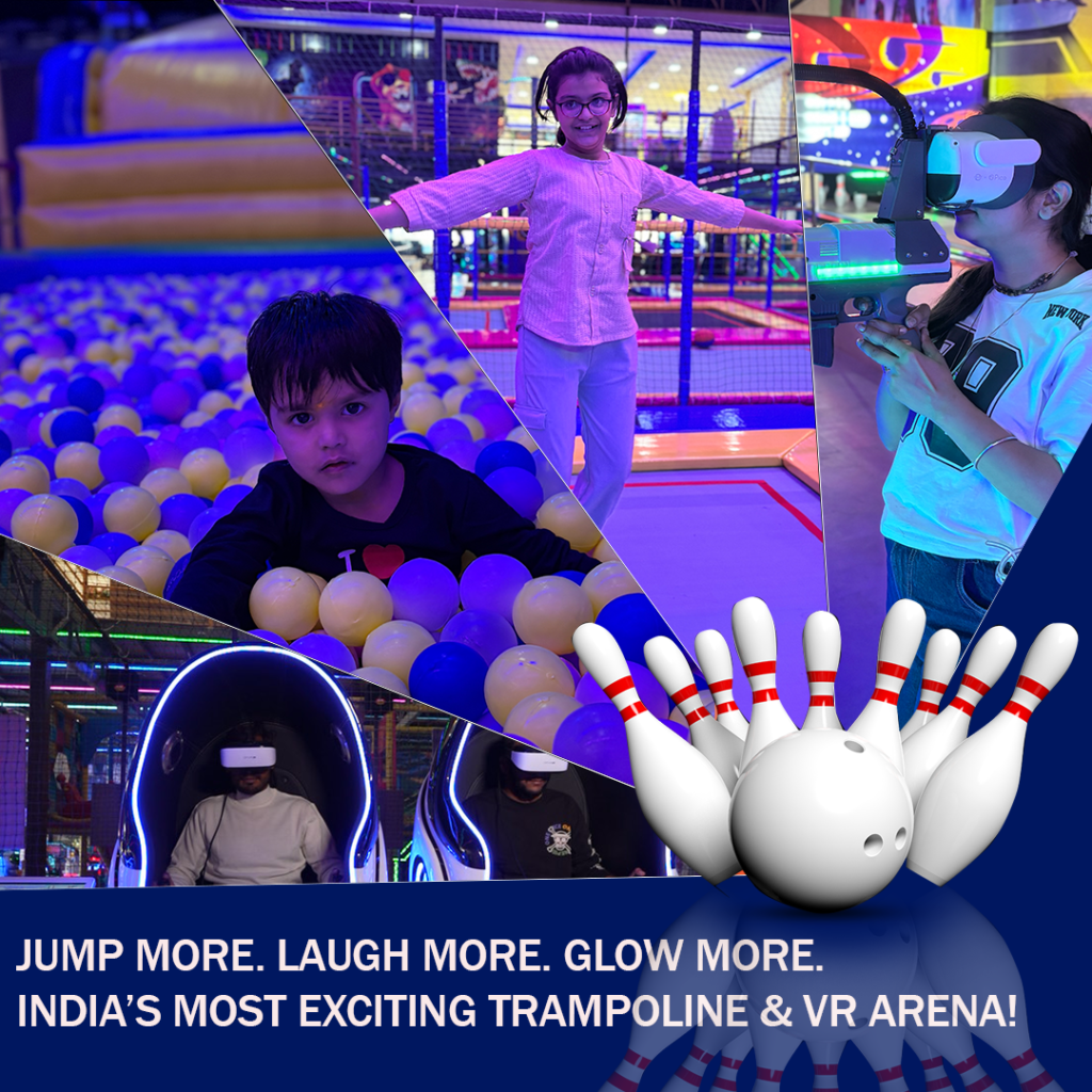 Bowling and pool table at Sky High Thrill Adventure Vrindavan